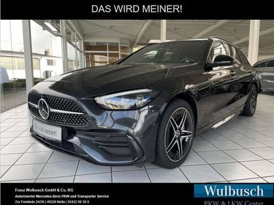Gebraucht Mercedes C300e Night 204 PS (150 kW) 2023 Grau metalliclack graphitgrau Kombi