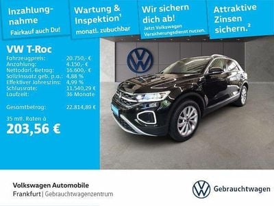 Occasion VW T-Roc Style 150 PK (110 kW) 2022 Zwart SUV