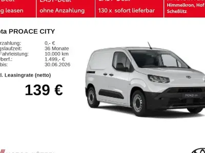 Neu Toyota Proace City City 100 kW (136 PS) 2025 Weiß Van / Kleinbus