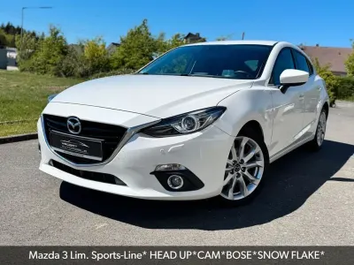 Brugt Mazda 3 Sports-Line 150 HK (110 kW) 2016 Hvid Sedan