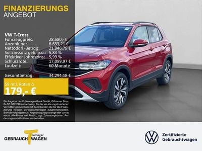 Neu VW T-Cross Life 150 PS (110 kW) 2025 Rot SUV