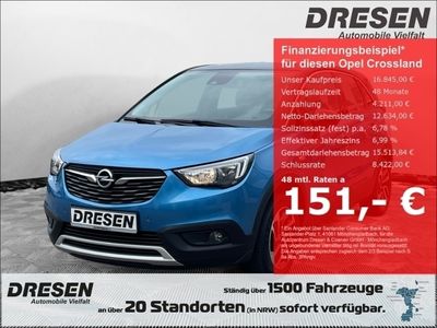gebraucht Opel Crossland INNOVATION 1.2 Automatik Mehrzonenklima Komfort-Pak Kamera Sitzhzg Apple CarPlay