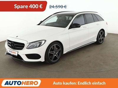 Gebraucht Mercedes C300 AMG line 245 PS (180 kW) 2018 Weiß Kombi
