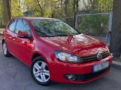 Gebraucht VW Golf VI Comfortline 80 PS (58 kW) 2009 Rot Kleinwagen