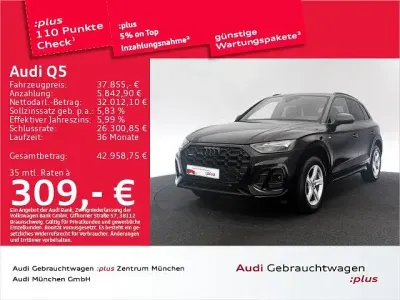 Gebraucht Audi Q5 S-Line 204 PS (150 kW) 2023 Mythosschwarz metallic SUV