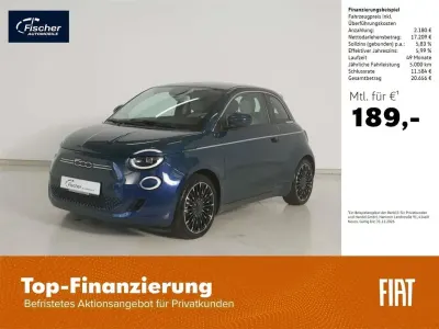 Gebraucht Fiat 500e La Prima 86 kW (118 PS) 2022 Ozean grün Limousine
