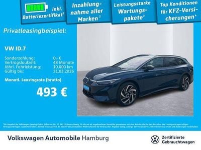 Gebraucht VW ID.7 Pro 210 kW (286 PS) 2025 Aquamarinblau metallic Kombi