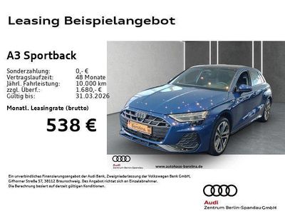 Blau Neu 2026 Audi A3 S-Line Limousine | 43.444 €