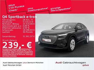 Gebraucht Audi Q4 e-tron 125 kW (170 PS) 2023 Mythosschwarz metallic SUV