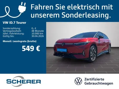 Gebraucht VW ID.7 GTX 250 kW (340 PS) 2025 Kings red metallic schwarz (metallic) Kombi