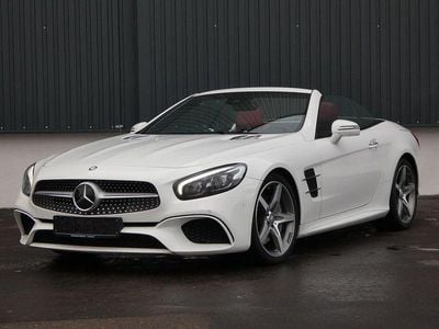 Polarweiß Gebraucht 2016 Mercedes SL400 AMG line Cabrio | 48.990 € (Teuer)