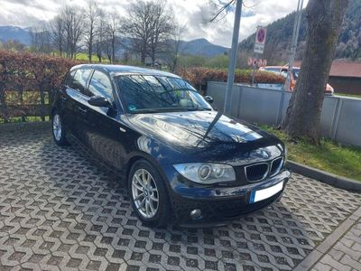 gebraucht BMW 120 i 1er E87 5 Türer Schalter schwarz 2 Hand Langstrecke TÜV