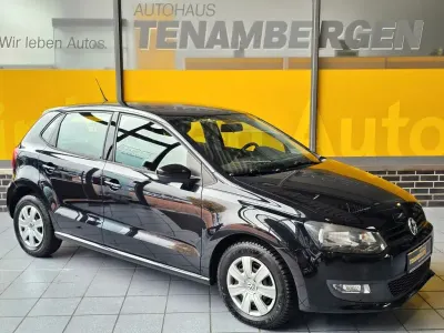 Gebraucht VW Polo Trendline 69 PS (50 kW) 2013 Schwarz Kleinwagen