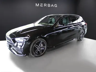 Gebraucht Mercedes C200 AMG 204 PS (150 kW) 2025 Metalliclack obsidianschwarz Kombi