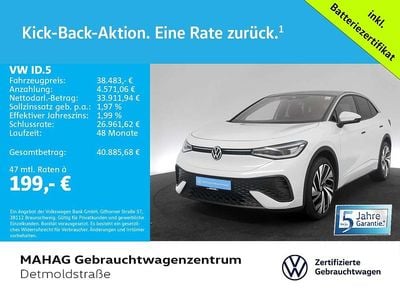 Gebraucht VW ID.5 Pro 210 kW (286 PS) 2025 Gletscherweiß metallic/schwarz SUV