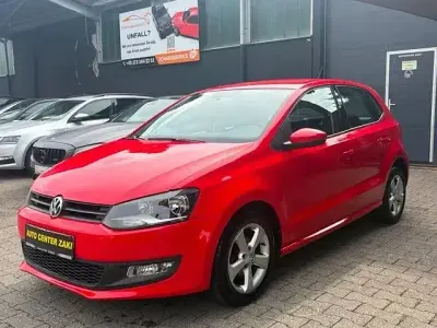 Gebraucht VW Polo Comfortline 69 PS (50 kW) 2009 Rot Kleinwagen