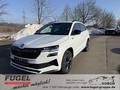 Moonweiss metallic Gebraucht 2022 Skoda Karoq SportLine SUV | 23.999 € (Fairer Preis)