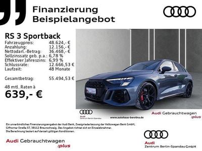 Gebraucht Audi RS3 Sportback Ambiente 400 PS (294 kW) 2023 Daytonagrau perleffekt Kleinwagen