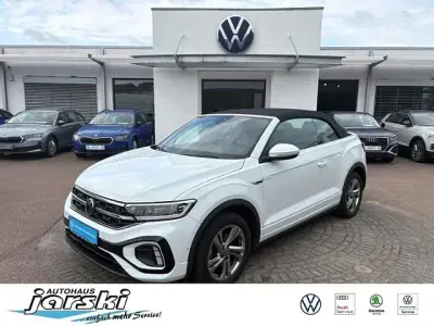 Gebraucht VW T-Roc Cabriolet R-line 150 PS (110 kW) 2022 Weiß Cabrio