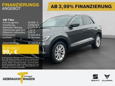 Second-hand VW T-Roc Style 110 CP (80 kW) 2023 Gri SUV