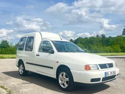 Gebraucht VW Caddy 64 PS (47 kW) 2002 Weiß Van / Kleinbus