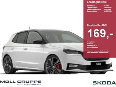 Nuova Skoda Fabia 177 CV (130 kW) 2026 Nero Utilitaria