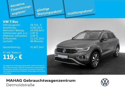 Gebraucht VW T-Roc Goal 150 PS (110 kW) 2025 Indiumgrau metallic/schwarz SUV