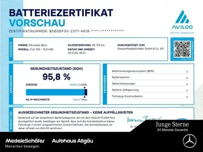 Gebraucht Mercedes CLA250e Shooting Brake Progressive 2022 Schwarz Kombi