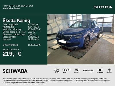Gebraucht Skoda Kamiq Tour 95 PS (69 kW) 2023 Blau SUV