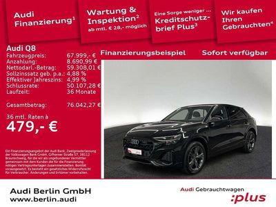 Gebraucht Audi Q8 Ambiente 286 PS (210 kW) 2024 Mythosschwarz metallic SUV