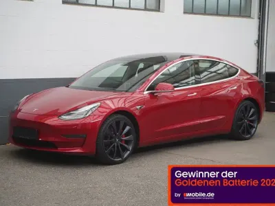 Gebraucht Tesla Model 3 Performance 377 kW (513 PS) 2020 Rot Limousine