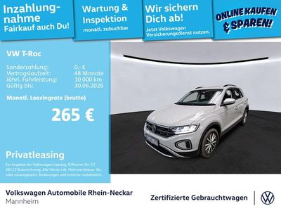 Second-hand VW T-Roc Life 110 CP (80 kW) 2023 Gri SUV