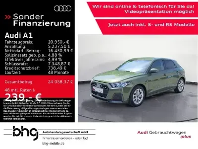 Gebraucht Audi A1 Sportback Advanced Plus 116 PS (85 kW) 2025 Grün Kleinwagen