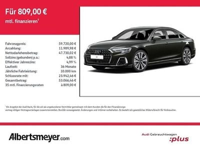 Second-hand Audi A8 Ambiente 286 CP (210 kW) 2022 Gri Berlinǎ