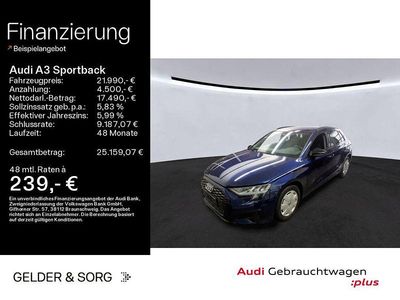 Blau Gebraucht 2022 Audi A3 Advanced Plus Limousine | 21.990 € (Fairer Preis)