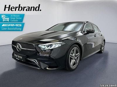 Gebraucht Mercedes A200 AMG 163 PS (119 kW) 2024 Metalliclack kosmosschwarz Limousine