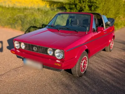 Gebraucht VW Golf Cabriolet 72 PS (52 kW) 1987 Rot Cabrio
