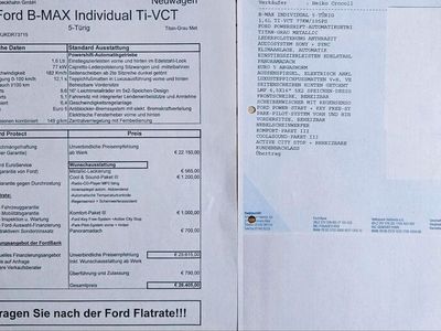 gebraucht Ford B-MAX Individual Tit.-VCT