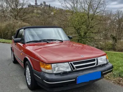 Brugt Saab 900 Cabriolet 126 HK (92 kW) 1989 Rød Cabriolet