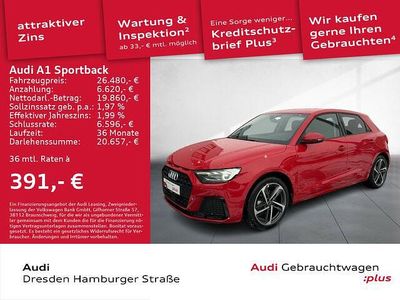 Progressivrot metallic Gebraucht 2024 Audi A1 Sportback Advanced Plus Kleinwagen | 26.480 € (Guter Preis)