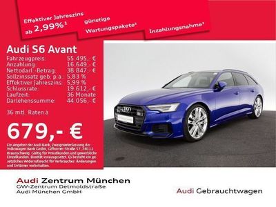 Gebraucht Audi S6 Ambiente 344 PS (253 kW) 2022 Ultrablau metallic Kombi
