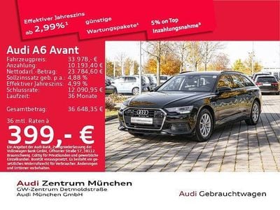 Brillantschwarz Gebraucht 2023 Audi A6 Premium Kombi | 33.978 € (Guter Preis)