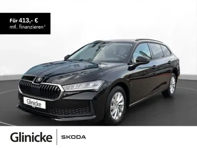 Second-hand Skoda Superb Essence 150 CP (110 kW) 2025 Negru Break