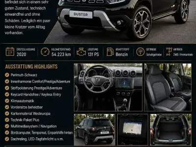 Gebraucht Dacia Duster Prestige 131 PS (96 kW) 2020 Schwarz SUV