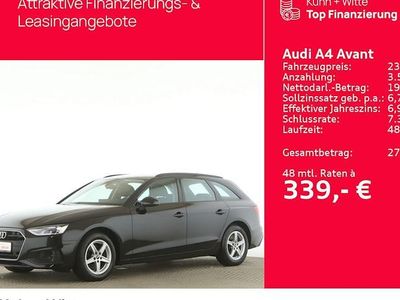 Brillantschwarz Gebraucht 2023 Audi A4 Basis Kombi | 23.499 € (Guter Preis)