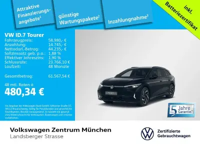 Brugt VW ID.7 GTX 250 kW (340 HK) 2025 Sort Stationcar