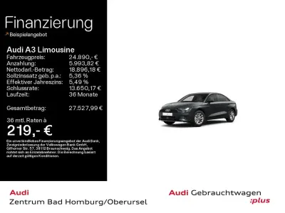Gebraucht Audi A3 Sport 150 PS (110 kW) 2022 Manhattangrau metallic Limousine