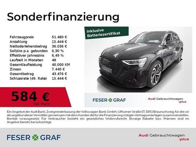 Mythosschwarz metallic Gebraucht 2023 Audi Q8 e-tron Ambiente SUV | 51.480 € (Fairer Preis)