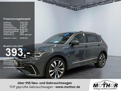 Delfingrau (metallic) Gebraucht 2022 VW Tiguan R-line SUV | 40.435 € (Teuer)
