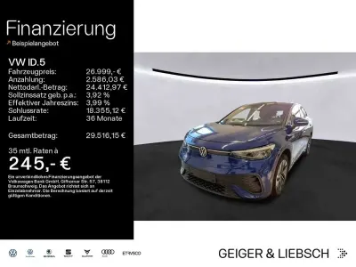 Second-hand VW ID.5 Pro Performance 150 kW (204 CP) 2023 Albastru SUV